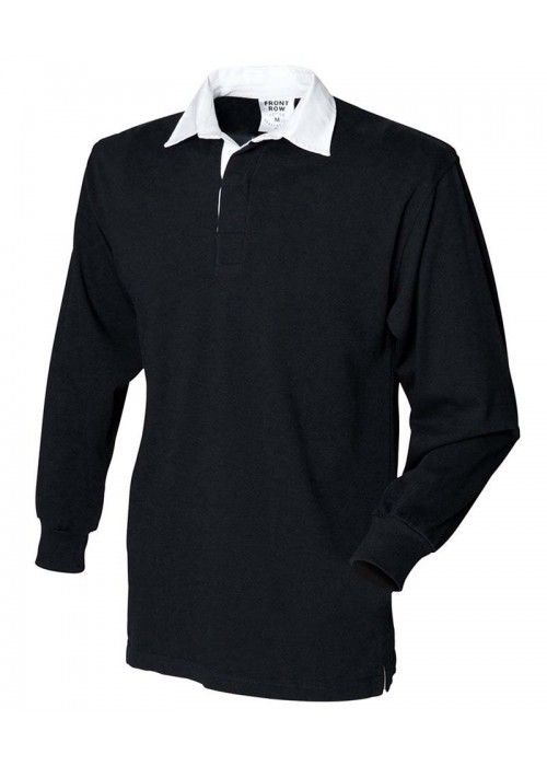 Front Row Kids long sleeve plain rugby shirt