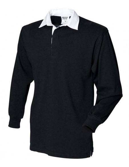 Front Row Kids long sleeve plain rugby shirt