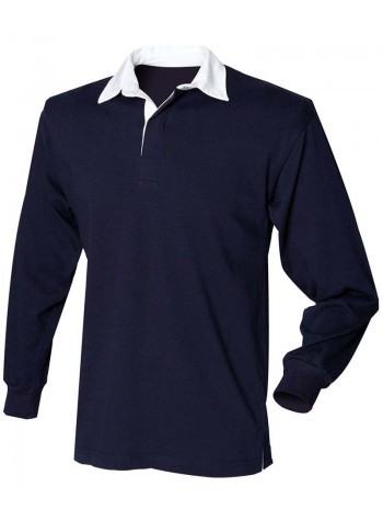 Front Row Kids long sleeve plain rugby shirt 2