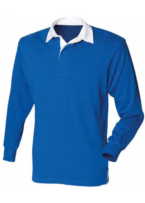 Front Row Kids long sleeve plain rugby shirt