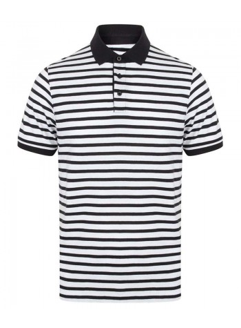 Front Row Striped Jersey polo shirt