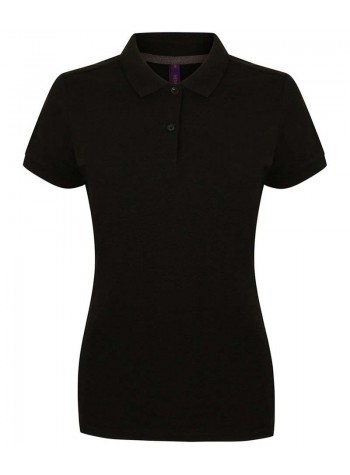 Henbury Women's micro-fine piqué polo shirt 2