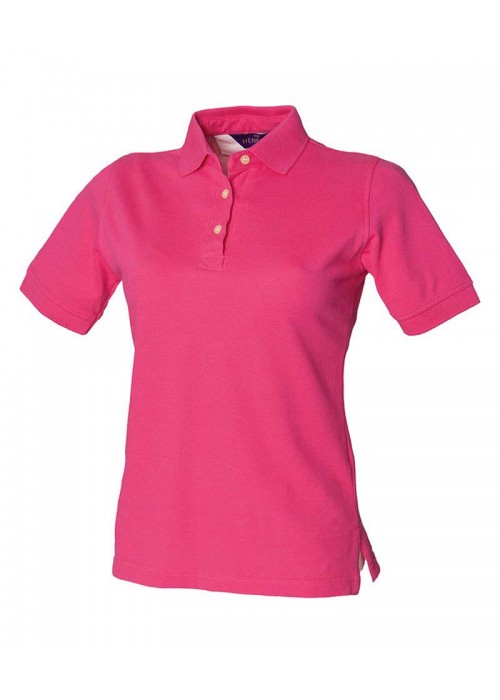 Henbury Women's classic cotton piqué polo shirt