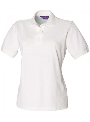 Henbury Women's classic cotton piqué polo shirt