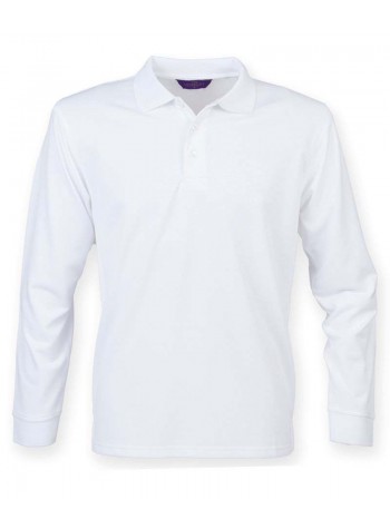 Henbury Long sleeve Coolplus® polo shirt