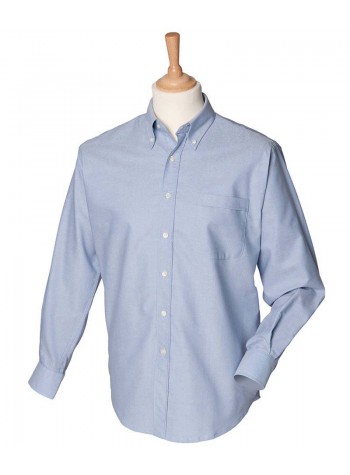 Henbury Long sleeve classic Oxford shirt 2