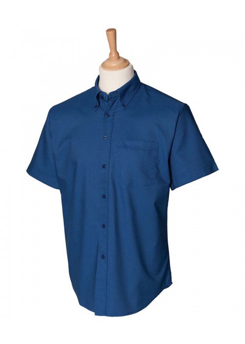 Henbury Short sleeve classic Oxford shirt