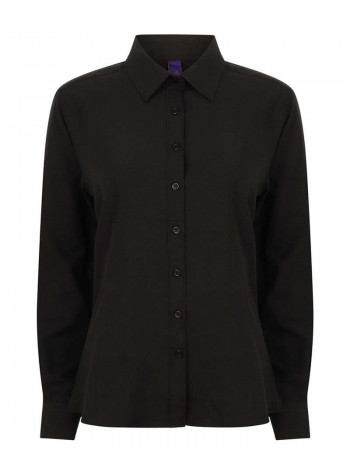 Henbury Women's wicking antibacterial long sleeve shirt 2