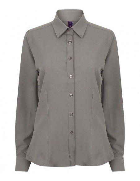 Henbury Women's wicking antibacterial long sleeve shirt