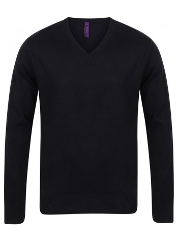 Henbury 12 gauge v-neck jumper 2