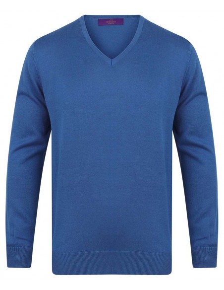 Henbury 12 gauge v-neck jumper