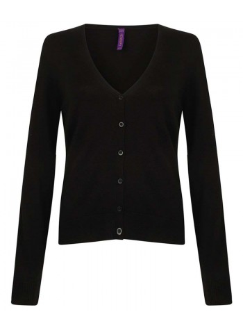 Henbury Women's v-neck cardigan 2