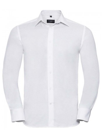 Russell Collection Long sleeve easycare tailored Oxford shirt