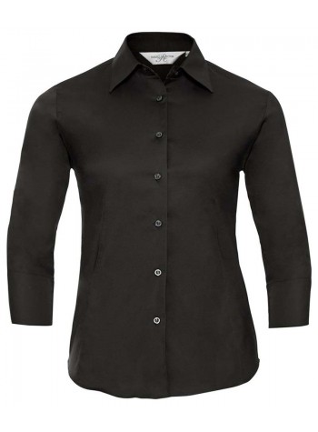 Russell Collection Women's ¾ sleeve easycare fitted shirt 2