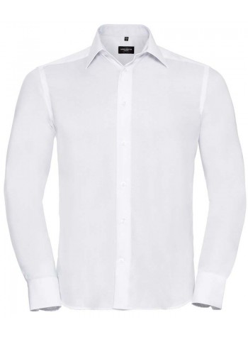 Russell Collection Long sleeve tailored ultimate non-iron shirt