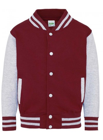 AWDis Just Hoods Kids varsity jacket 2