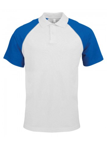 Kariban Polo baseball contrast polo shirt