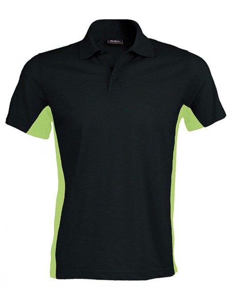 Kariban Flags short sleeve bi-colour polo shirt