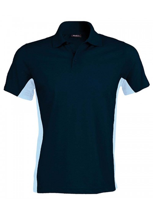 Kariban Flags short sleeve bi-colour polo shirt