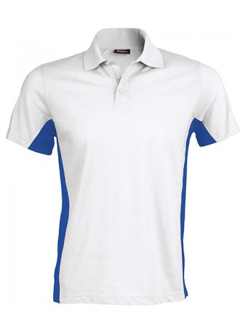 Kariban Flags short sleeve bi-colour polo shirt