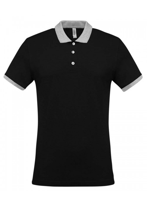 Kariban Two-tone piqué polo shirt