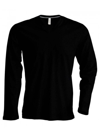 Kariban Long sleeve v-neck t-shirt