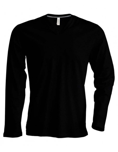Kariban Long sleeve v-neck t-shirt