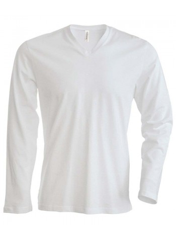 Kariban Long sleeve v-neck t-shirt