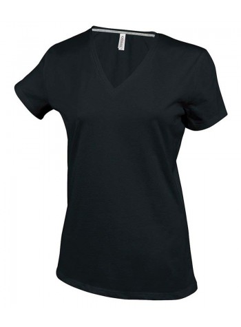 Kariban Women's short sleeve v-neck t-shirt