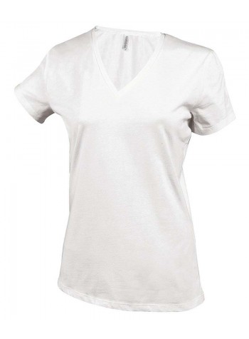 Kariban Women's short sleeve v-neck t-shirt