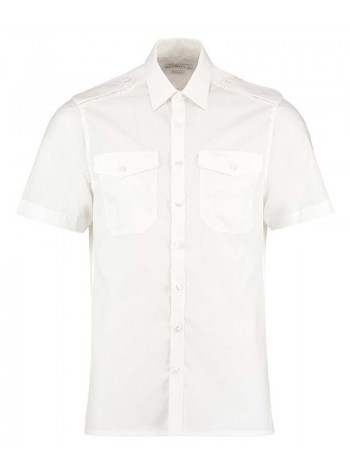 Kustom Kit Pilot shirt short-sleeved (tailored fit)