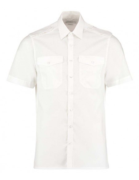 Kustom Kit Pilot shirt short-sleeved (tailored fit)