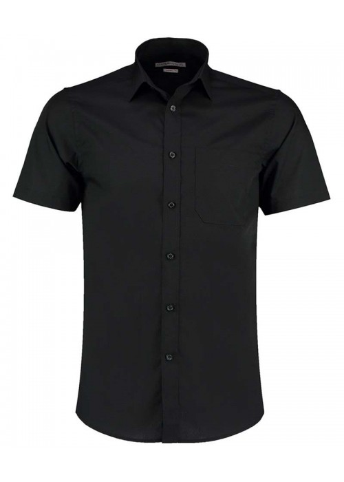 Kustom Kit Poplin shirt short-sleeved (tailored...