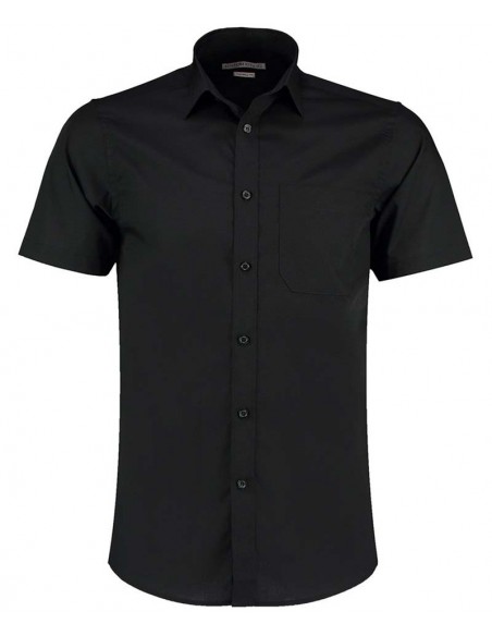Kustom Kit Poplin shirt short-sleeved (tailored fit)