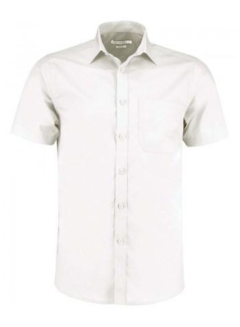 Kustom Kit Poplin shirt short-sleeved (tailored fit)