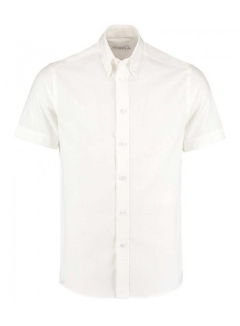 Kustom Kit Premium Oxford Short-Sleeved Shirt (Tailored Fit)