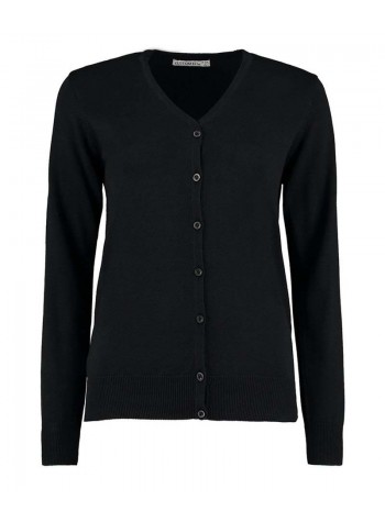 Kustom Kit Women's Arundel v-neck cardigan long sleeve (classic fit)