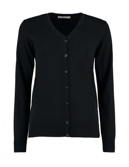 Kustom Kit Women's Arundel v-neck cardigan long sleeve (classic fit)
