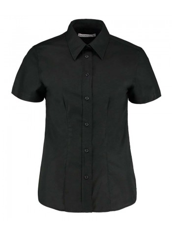 Kustom Kit Women's workplace Oxford blouse short-sleeved (tailored fit)