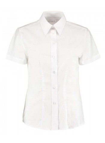 Kustom Kit Women's workplace Oxford blouse short-sleeved (tailored fit)