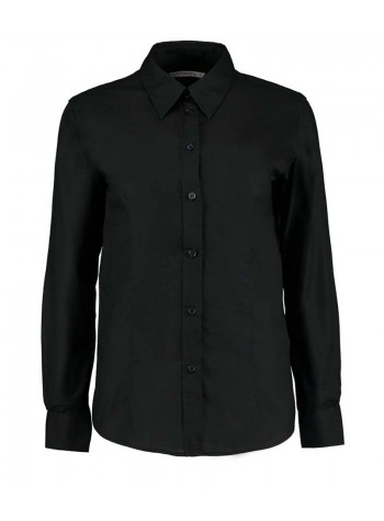 Kustom Kit Women's workplace Oxford blouse long-sleeved (tailored fit)