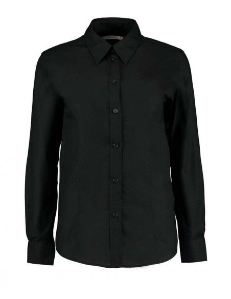 Kustom Kit Women's workplace Oxford blouse long-sleeved (tailored fit)