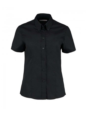 Kustom Kit Women's corporate Oxford blouse short-sleeved (tailored fit)