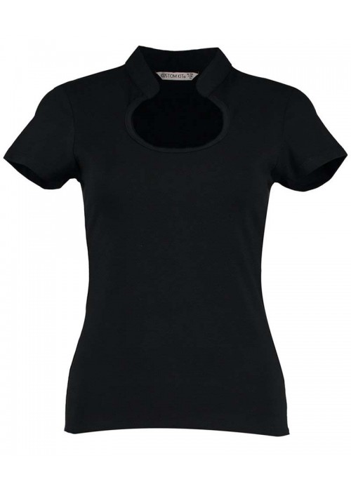 Kustom Kit Women's corporate top keyhole neck...