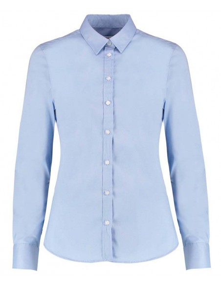 Kustom Kit Women's stretch Oxford shirt long-sleeved (tailored fit)