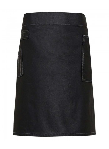 Premier Division waxed-look denim waist apron 2