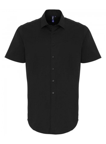 Premier Stretch fit cotton poplin short sleeve shirt 2