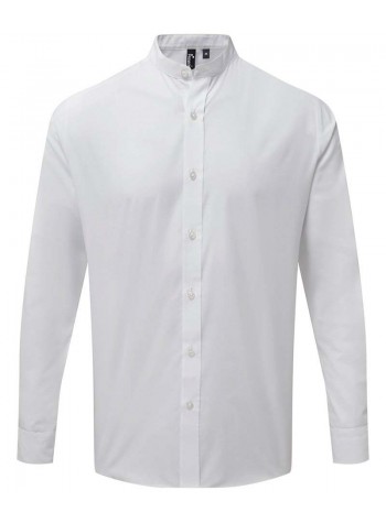 Premier Banded collar grandad long sleeve shirt 2