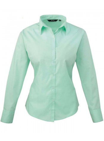 Premier Women's Poplin Long Sleeve Blouse 2