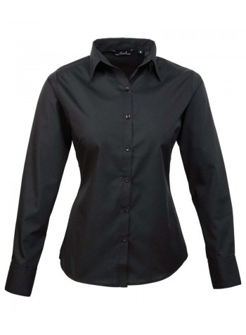 Premier Women's Poplin Long Sleeve Blouse 2